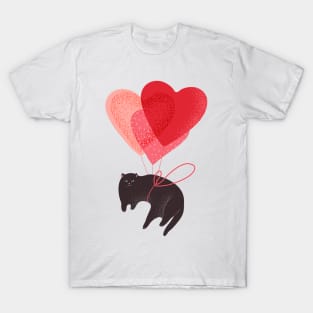 Funny Valentines Day Cats Kitten Valentine Cat Dad Cat Mom T-Shirt